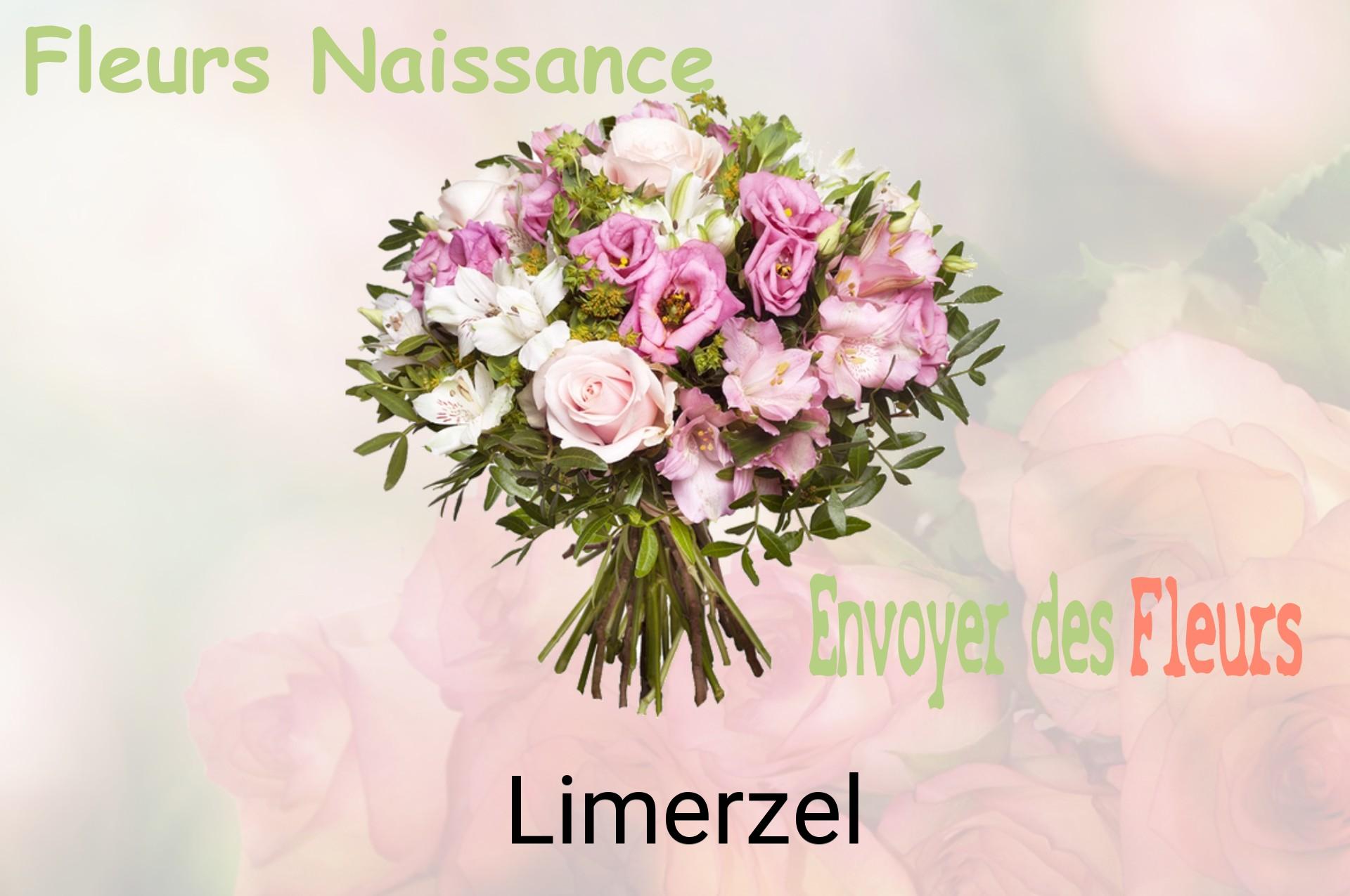 Bouquet de fleurs de naissance livré à Limerzel
