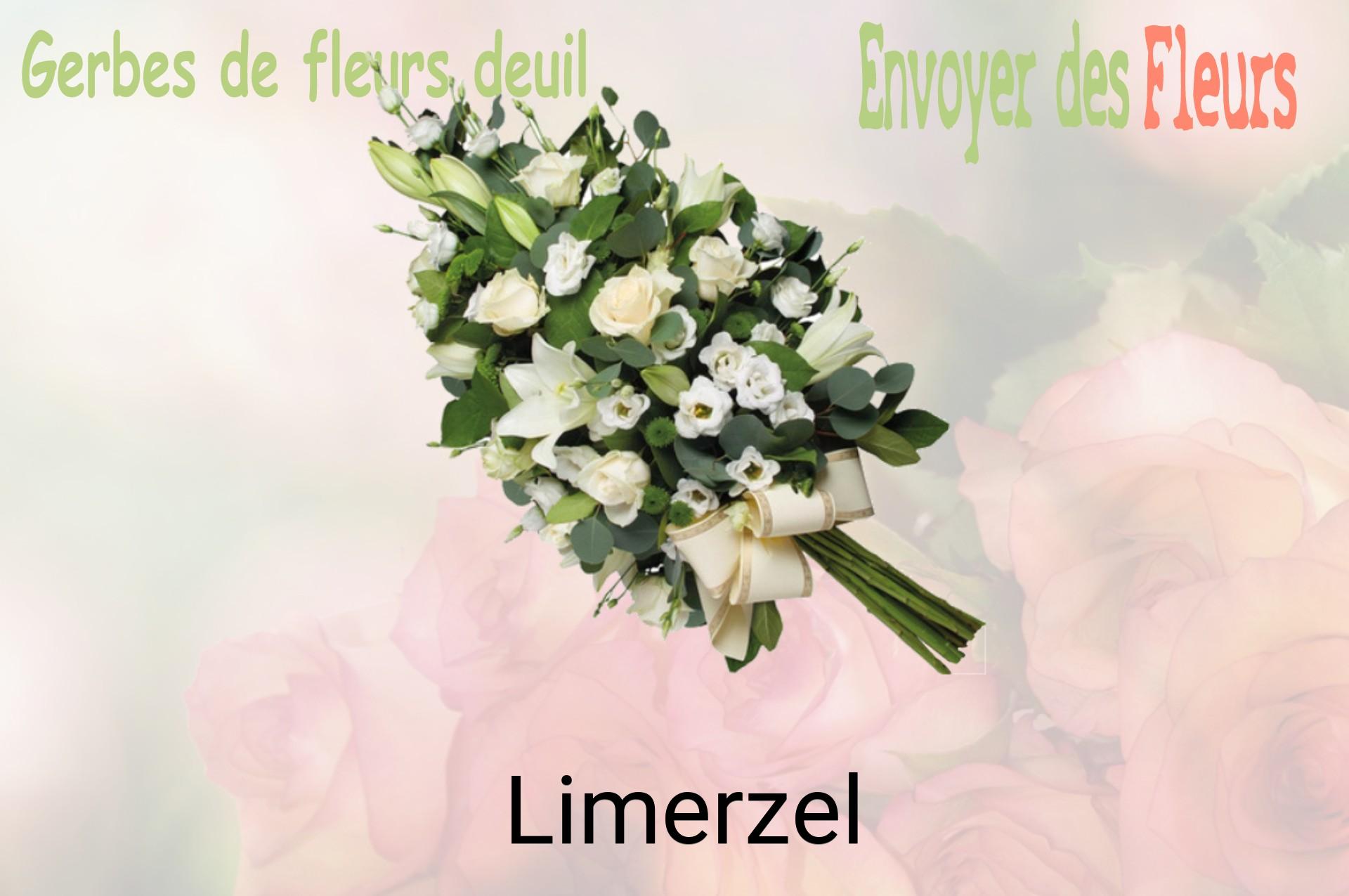 Gerbe de fleurs de deuil livrée à Limerzel